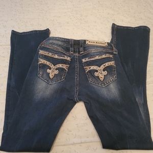 Rock Revival Jeans, 27 long, EUC.